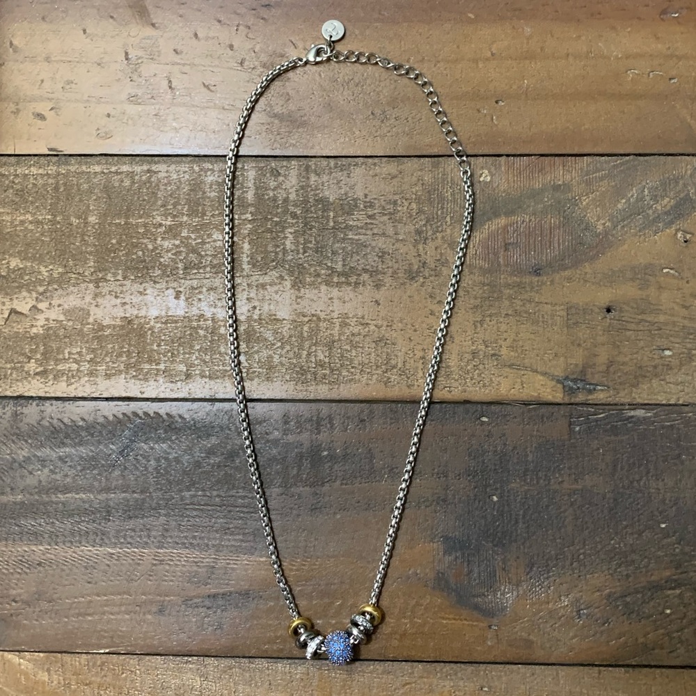 Touchstone Crystal X Swarovski Ball & Disc Necklac